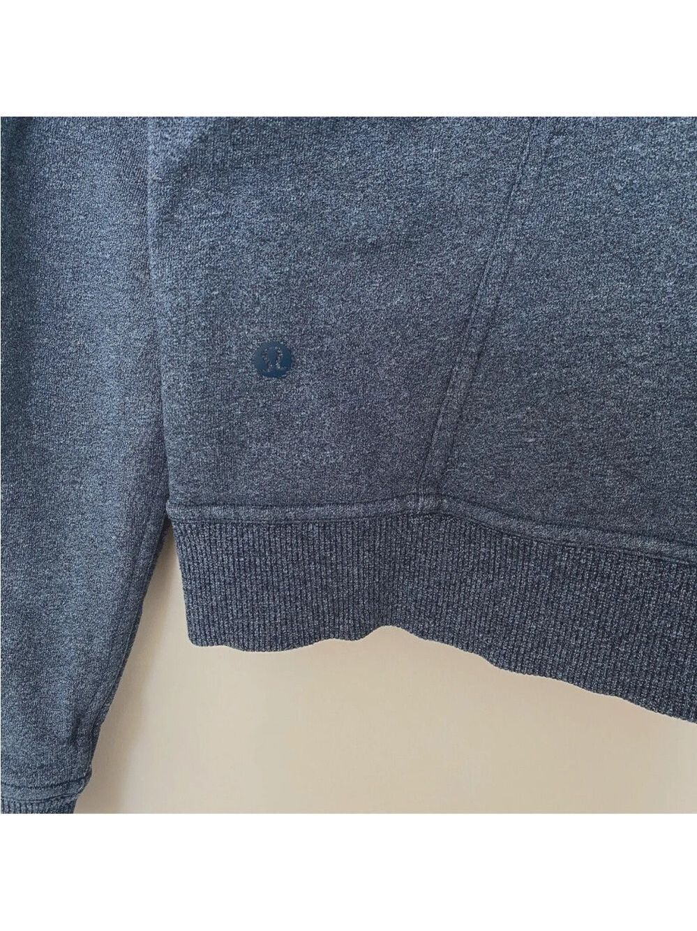 Lululemon Huddle & Hustle Hoodie Heathered Blue Sz 6 Full Zip Sweatshirt - Picture 6 of 12